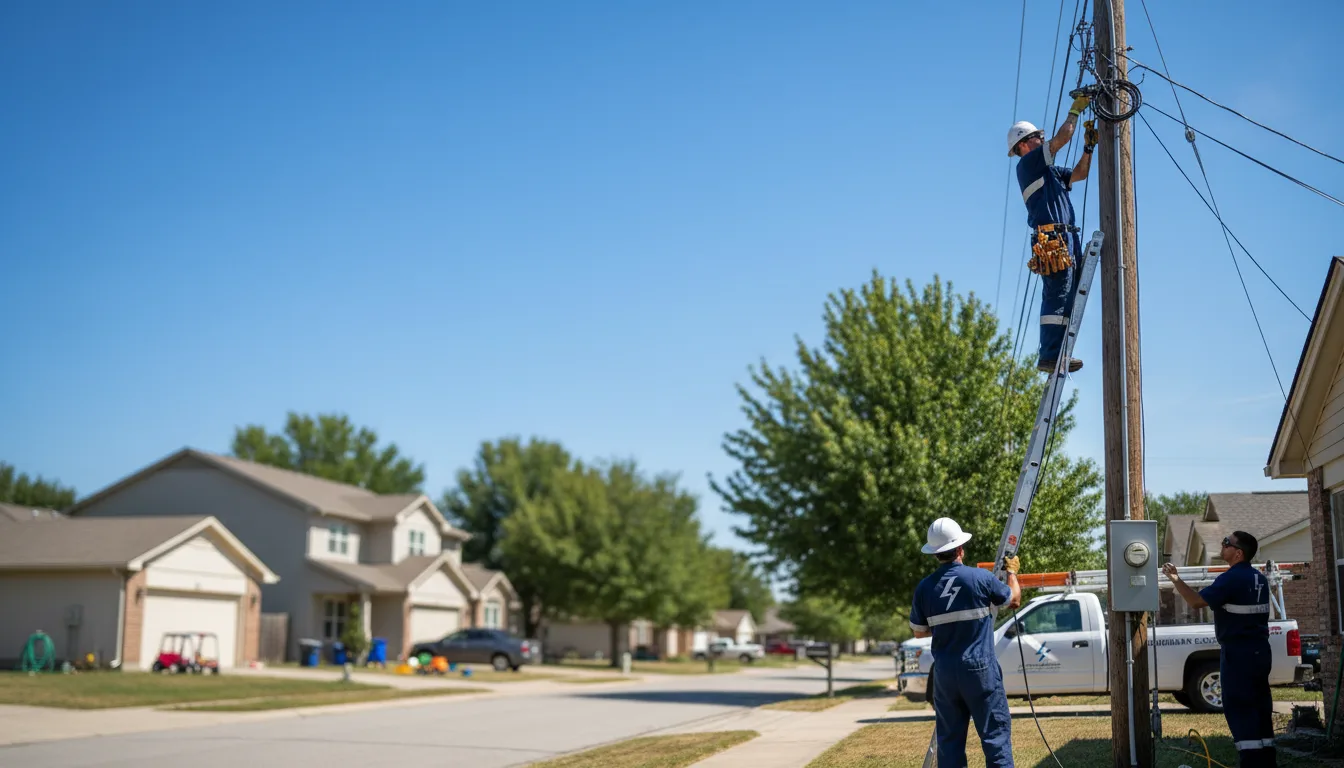 Residential electrician providing installation services in Provencal, LA